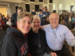 Dave and Debbie Bochman attend RVA chapel with their grandson, Ethan